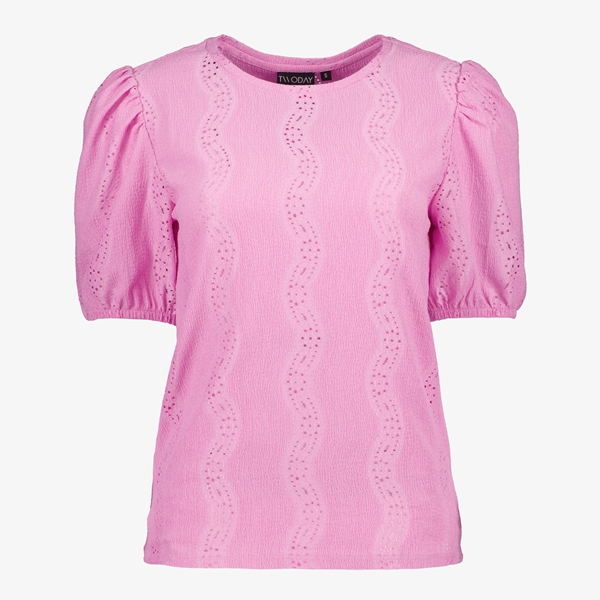 TwoDay dames top met bewerking