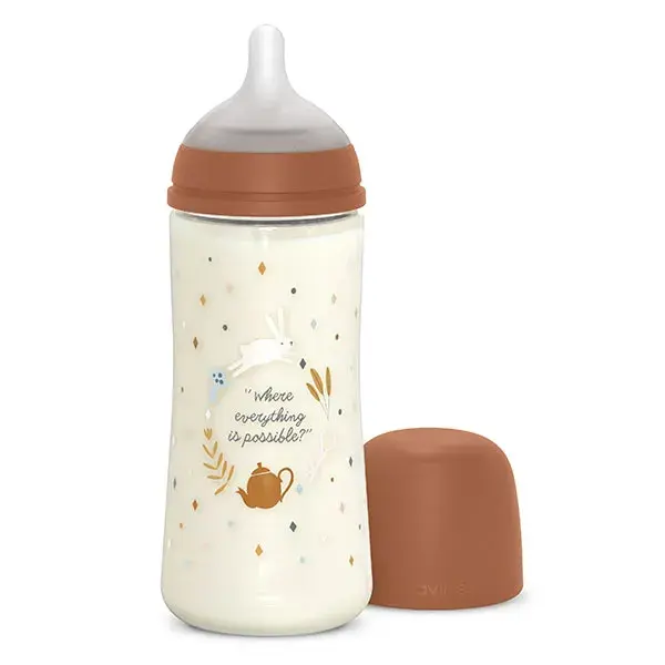 Mamadeira Suavinex Wonderland SXPro L com bico - Cor Camelo Wonderland - 360ml