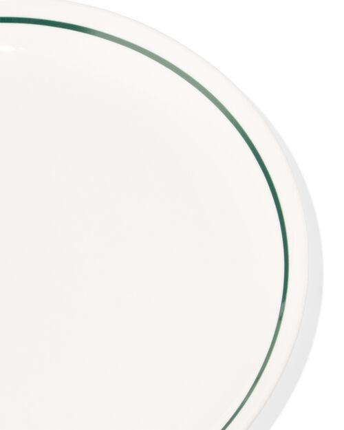 assiette petit déjeuner Ø21cm Tablemates new bone white with green