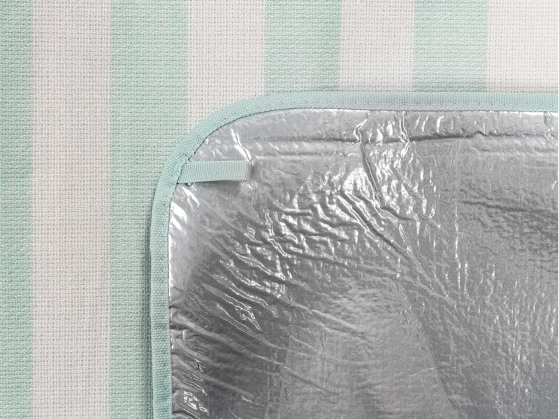 KOOR Picknickdecke Stripes mint 200 x 300 cm Modische Picknick-Decke in sommerlichen Trendfarben