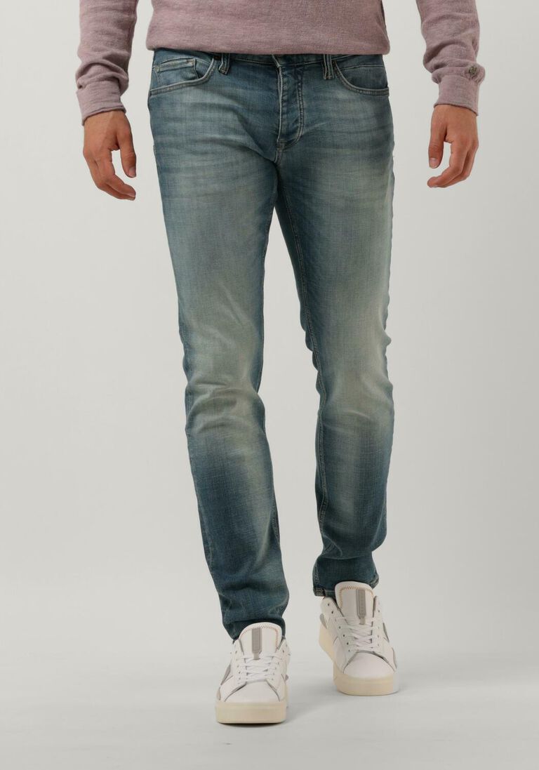 CAST IRON blauwe cast iron slim fit jeans riser slim blue green ocean