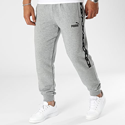 Pantalon Jogging A Bandes 847388 Gris Chiné