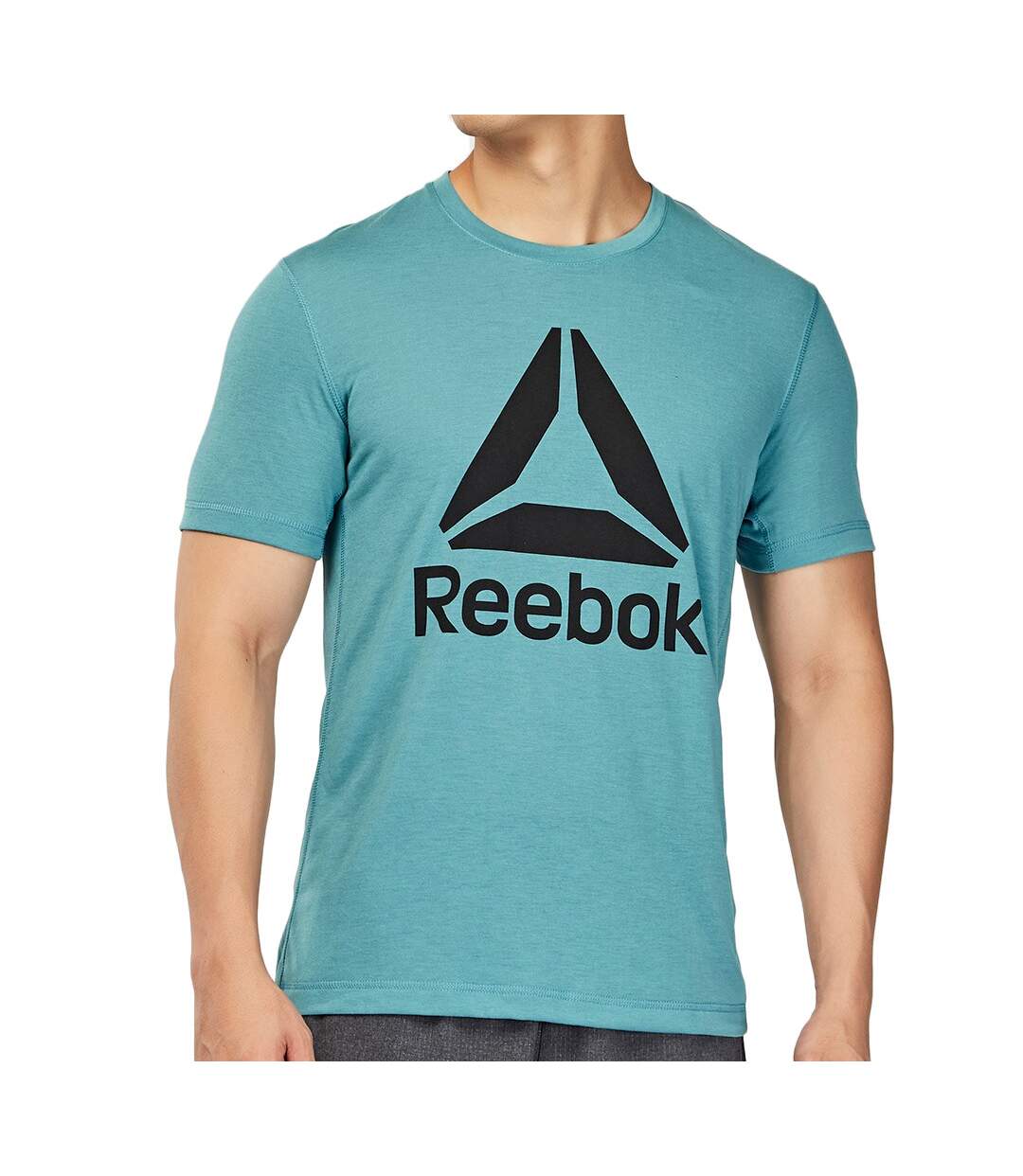 T-shirt Bleu Homme Reebok Workout