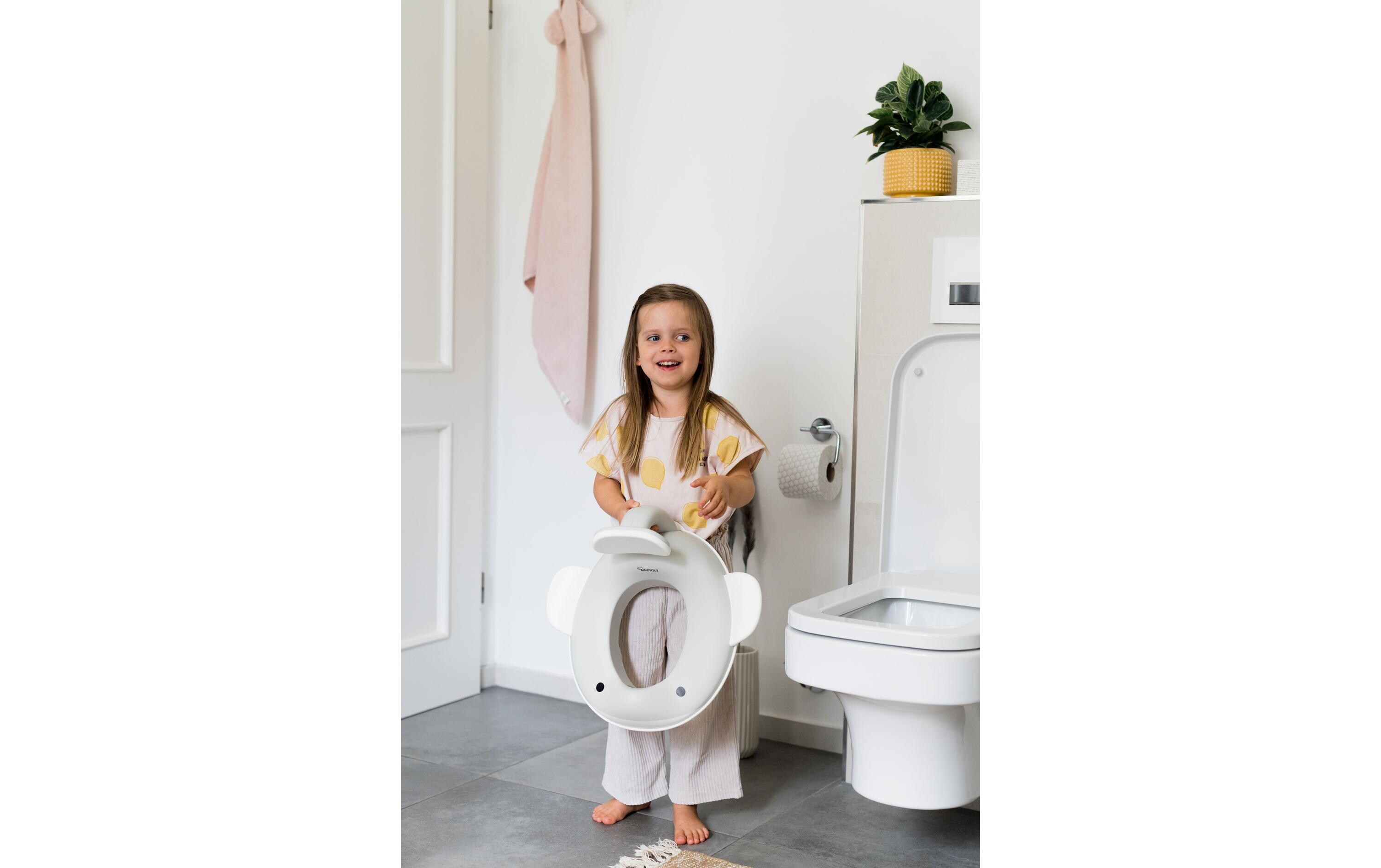 Toilettensitz Wal HellgrauToilettensitz für Kinder