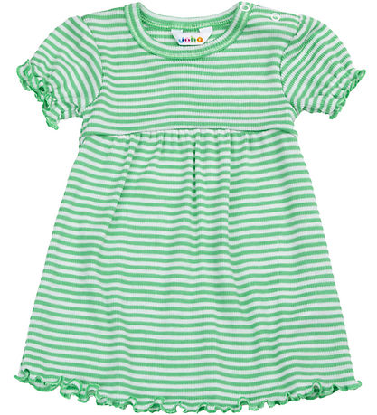 Joha Kleid - Rib - Wolle/Seide - Grün