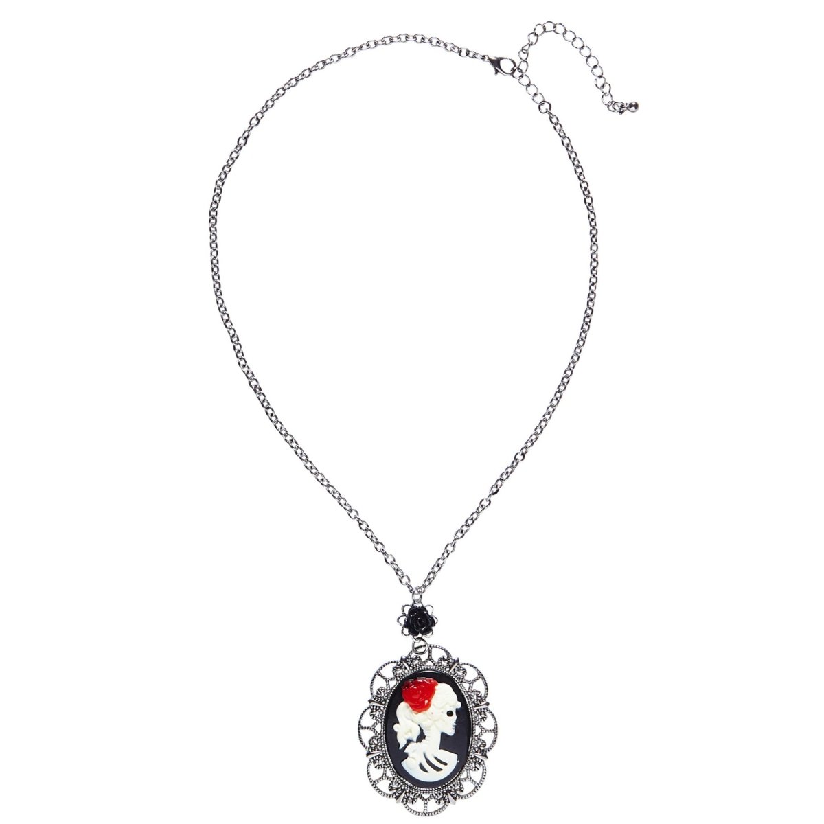 Halloween Ketting Schedel En Roos