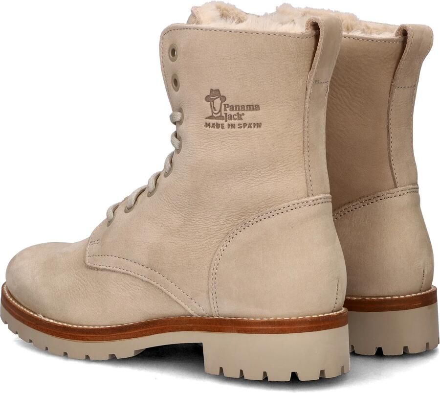 PANAMA JACK nubuck veterboots beige Nubuck Veterboots Dames