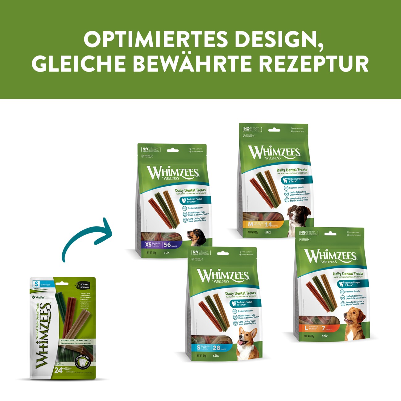 WHIMZEES Zahnpflegesnacks Stix M