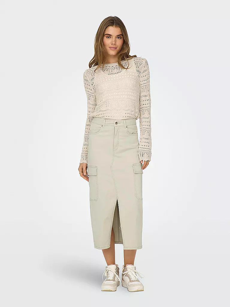 ONLY Jeansrock ONLLOLA beige