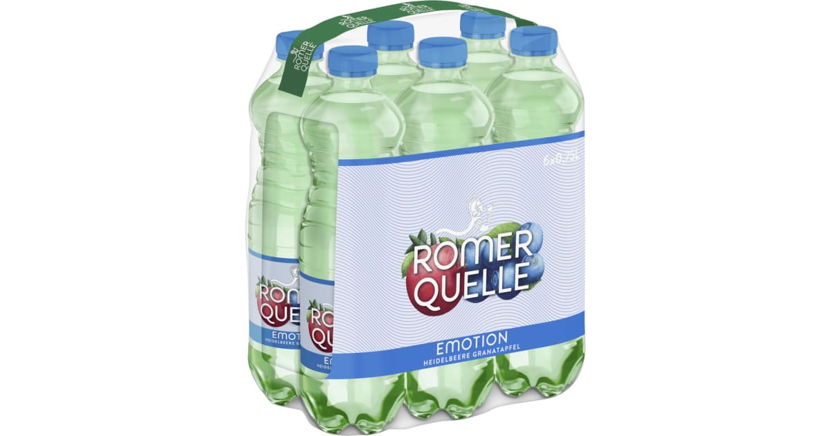 Römerquelle Emotion Heidelbeere-Granatapfel Tray 6x 0,75 Liter (Einweg)