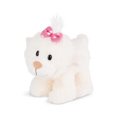NICI Kuscheltier kleine Bären-Schwester stehend, 19 cm, weiß