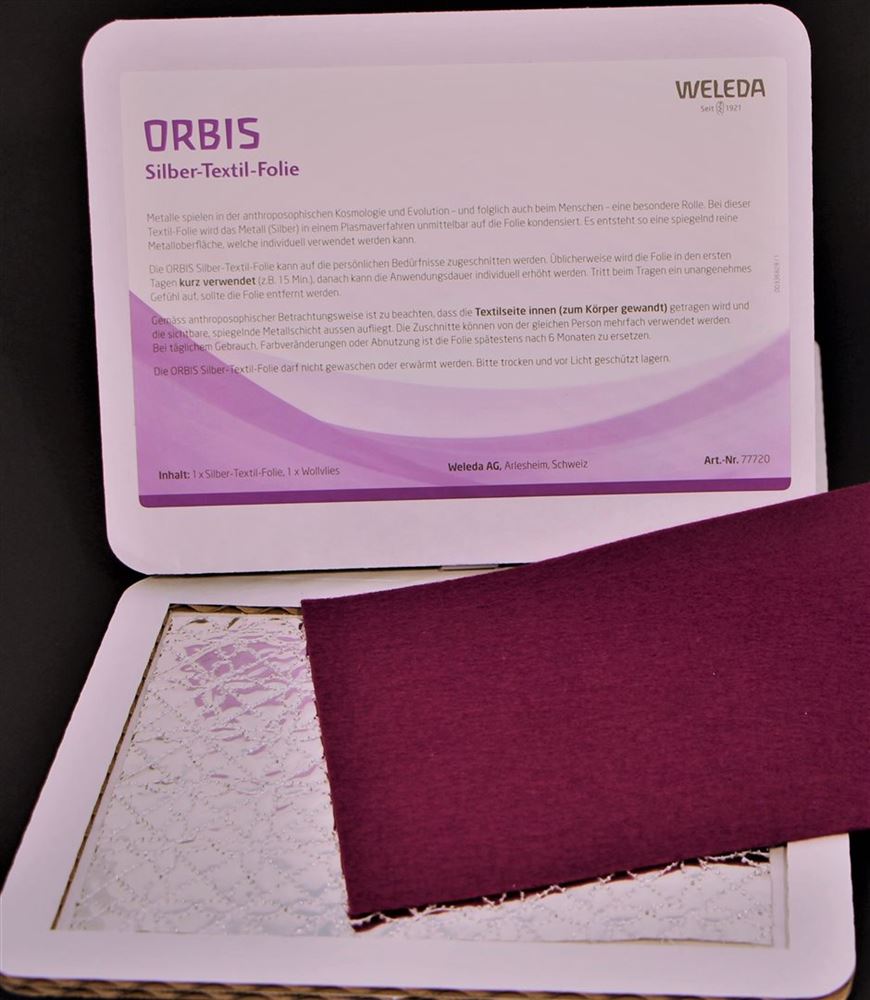 Orbis Silber-Textil-Folie violett 1 Stk