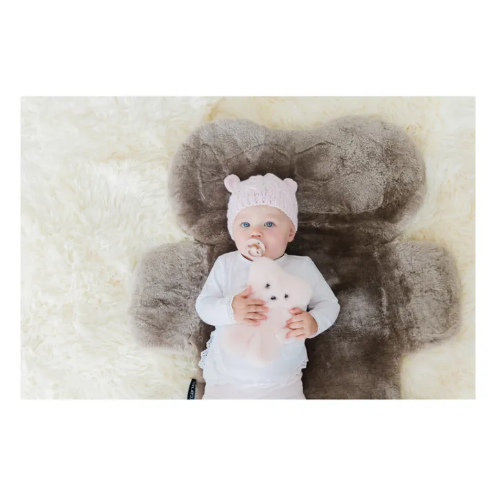 FlatOut Bears Tapis Ours en peau de mouton | Taupe