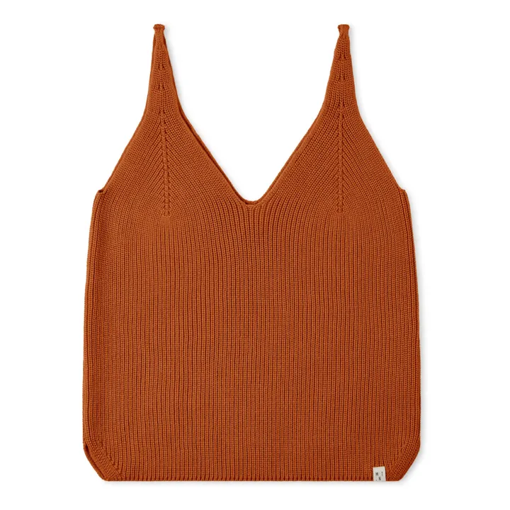 Matona Débardeur Maille Coton Bio | Rouille