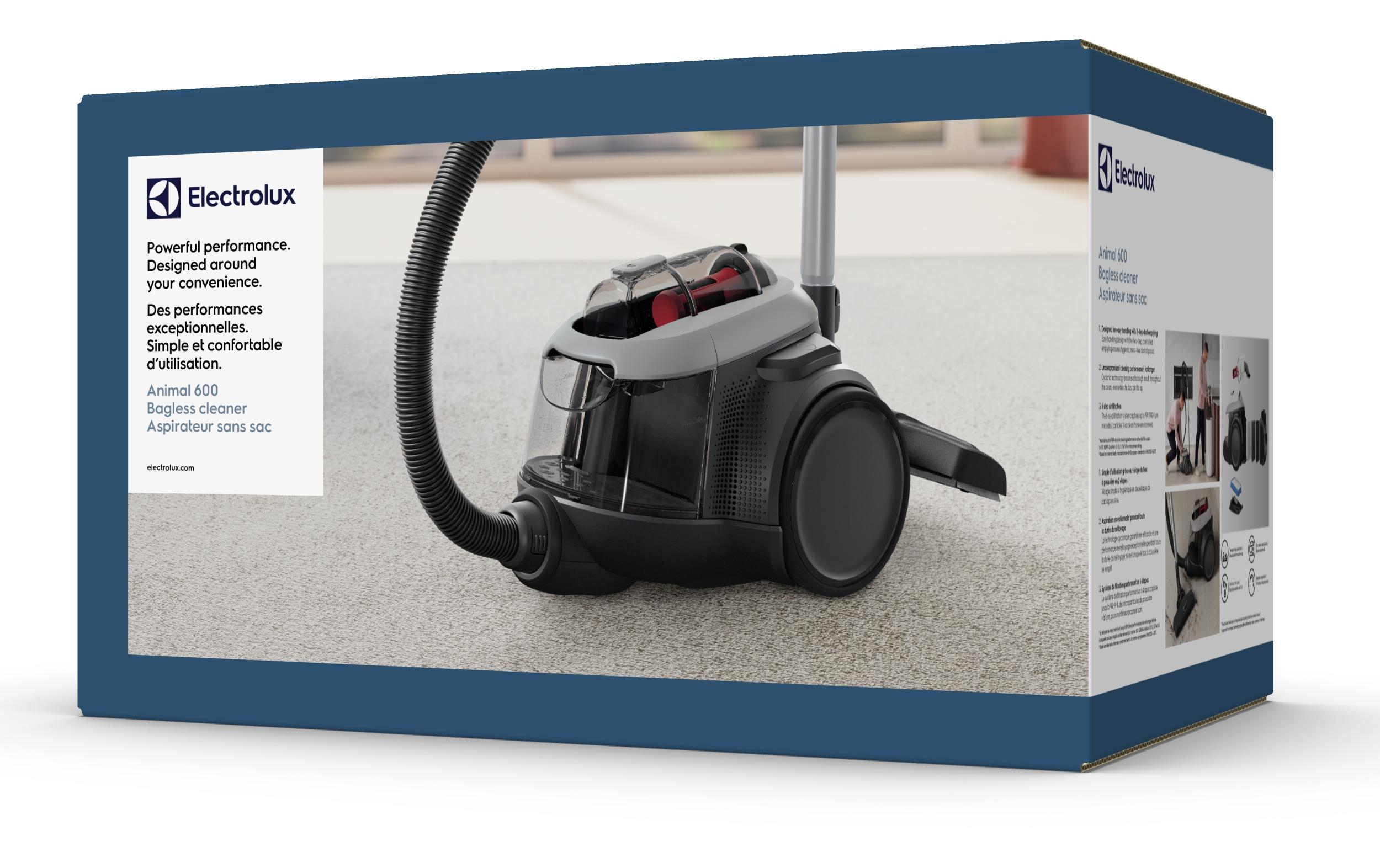 Bodenstaubsauger Clean 600 (EL61A4UG) Urban Grey<br>Leistungsstarker Staubsauger mit Zyklontechnologie