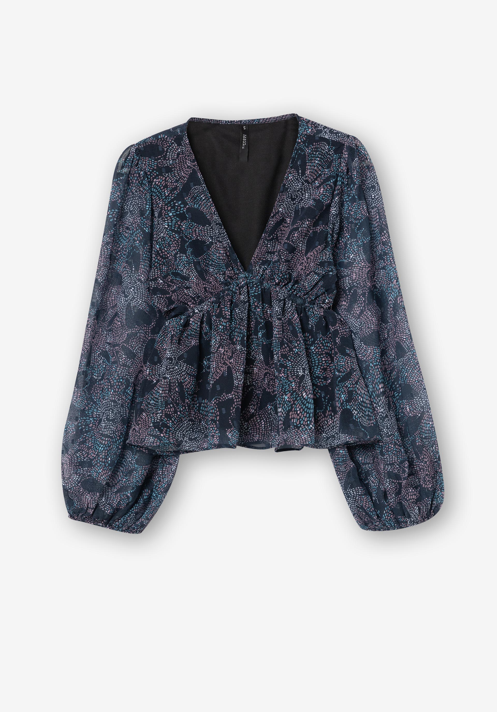 Blusa Estampada com Elástico
