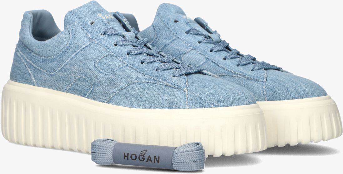 blauwe hogan lage sneakers h-stripes