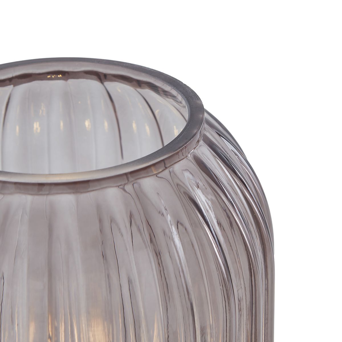 Art Deco vloerlamp zwart met smoke glas - Rid
