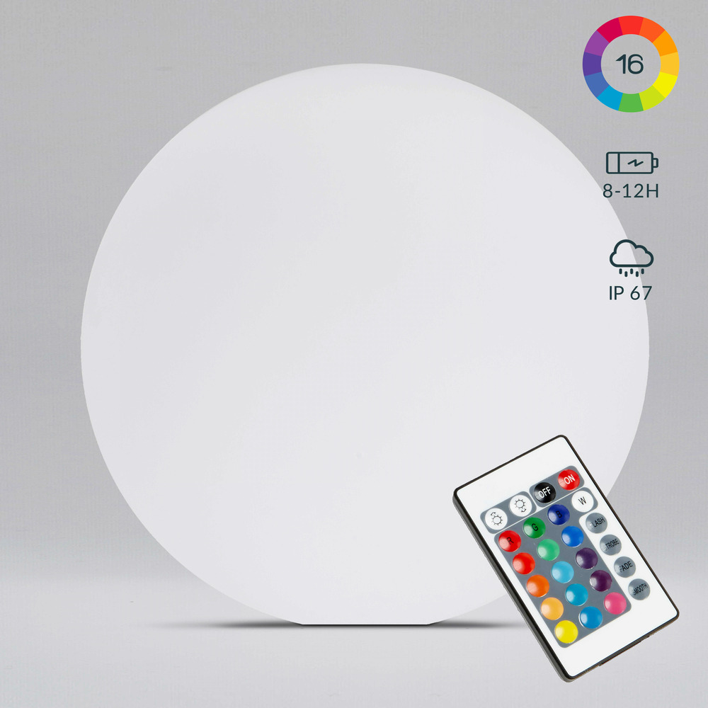 Boule led polyéthylène blanche
