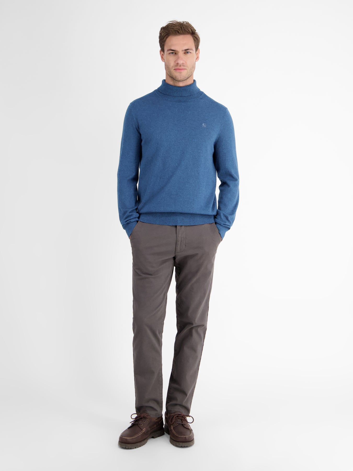 Herren Rollkragen-Strickpullover