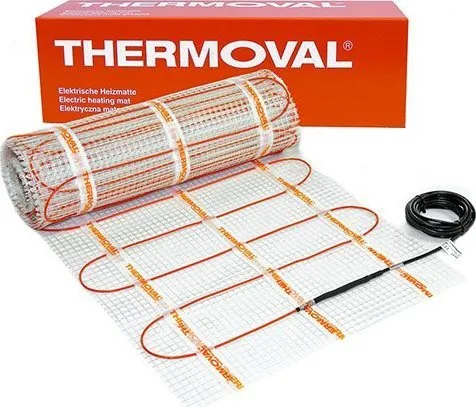 Thermoval TV varmemåtte TO50 170W/m2 10m2 enkeltsidet strømforsyning 230V
