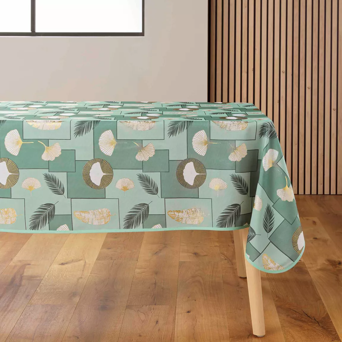 Nappe rectangulaire anti tache (145 x 240 cm) Natane Vert sauge