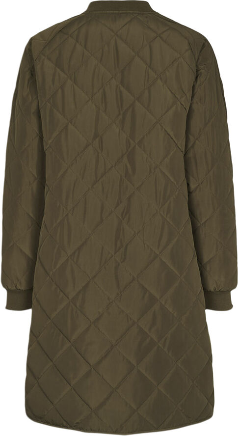 H2O Rubina Quilted lang overgangsjakke Grøn