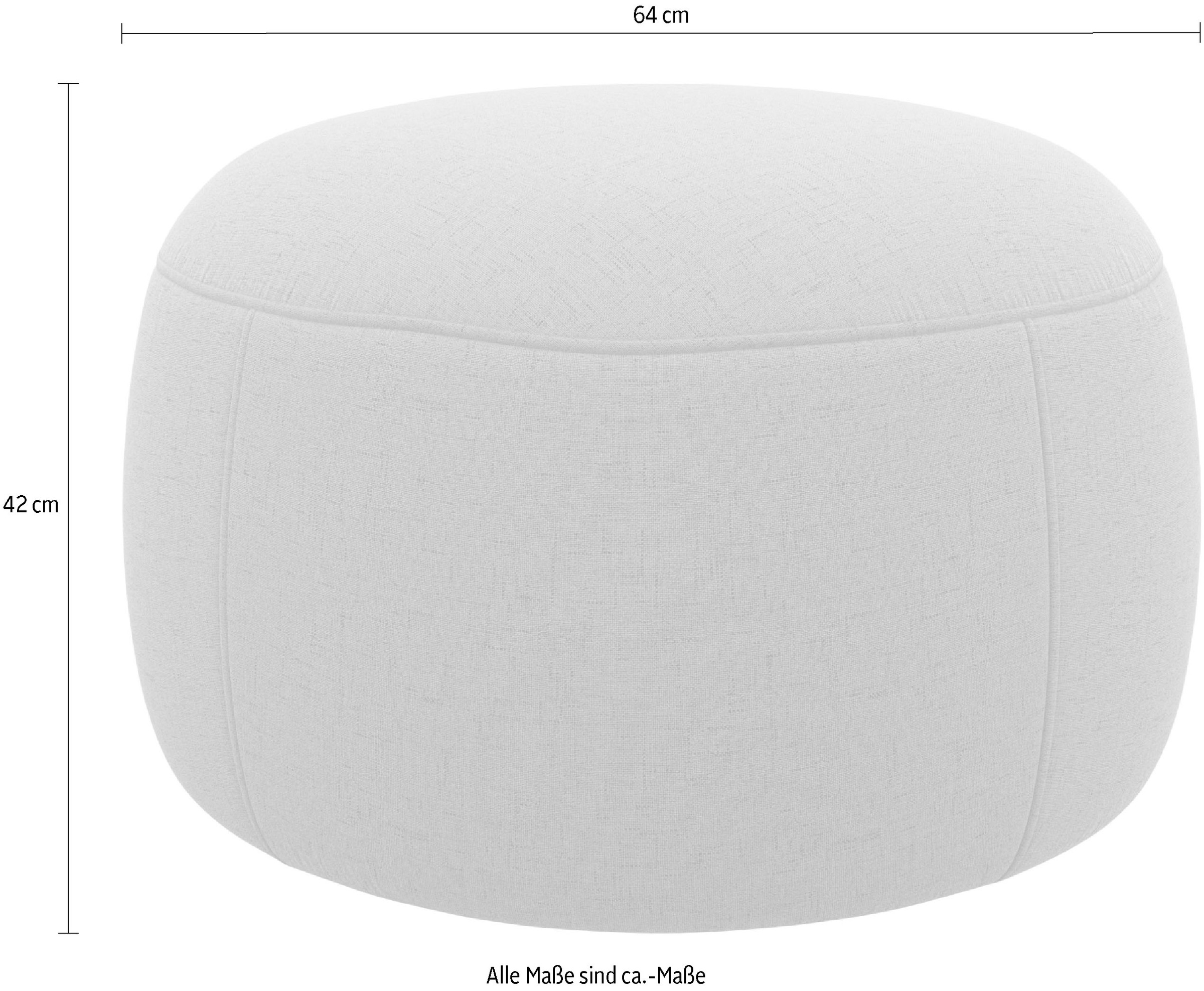 sit&more Hocker »Cadabra« Rundhocker, Durchmesser Sitzfläche 64 cm oder 104 cm