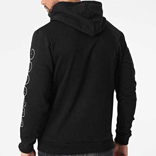 Sweat Capuche Kame Kanji Noir Blanc