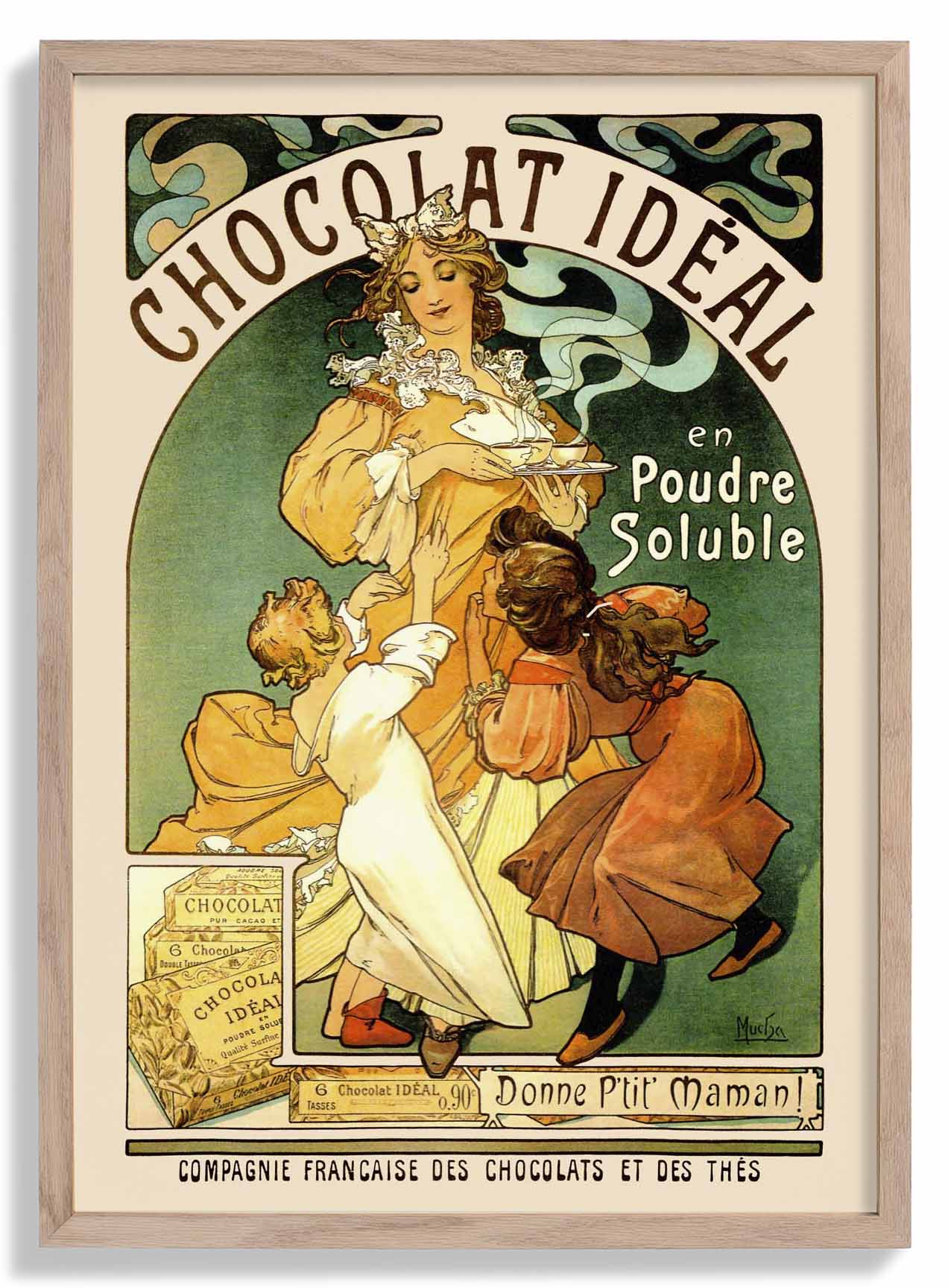 Chocolat Ideal von Alphonse Mucha