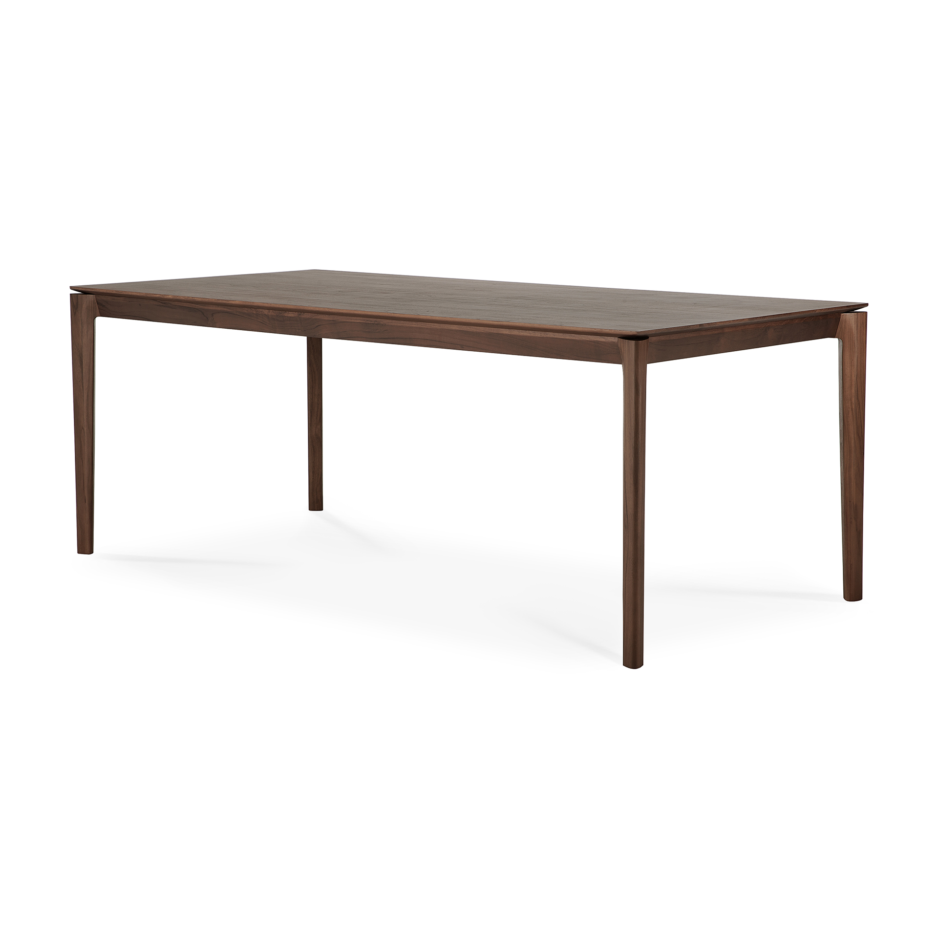 Tafel Bok 200X95 - bruin teak - gelakt