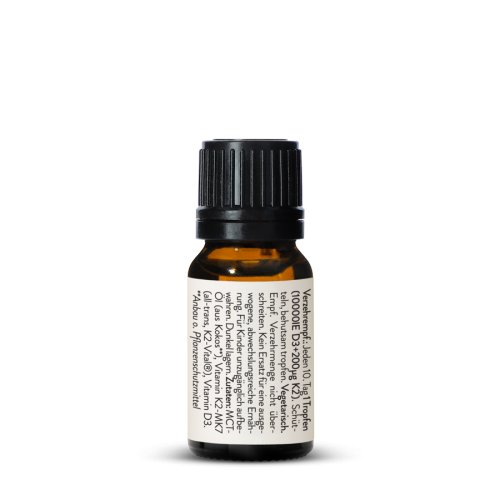 Sunday Natural Products  Vitamin D3 + K2 MK7all-trans 10.000IE + 200µgHOCHDOSIERT