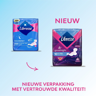 Libresse Ultra Goodnight Maandverband L - 10ST