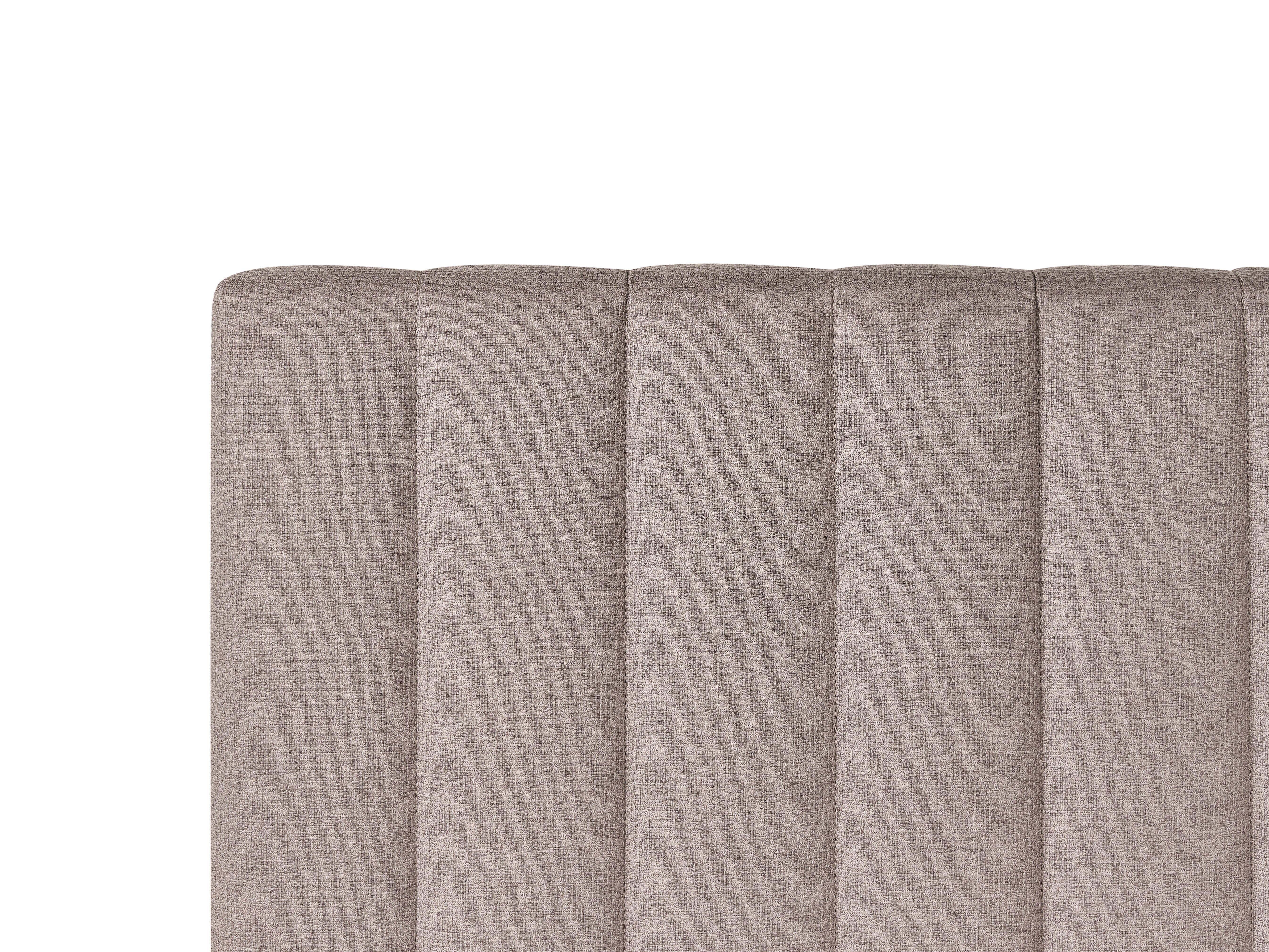 Boxspring met opbergruimte Stof OFFICER 180 x 200 cm Taupe