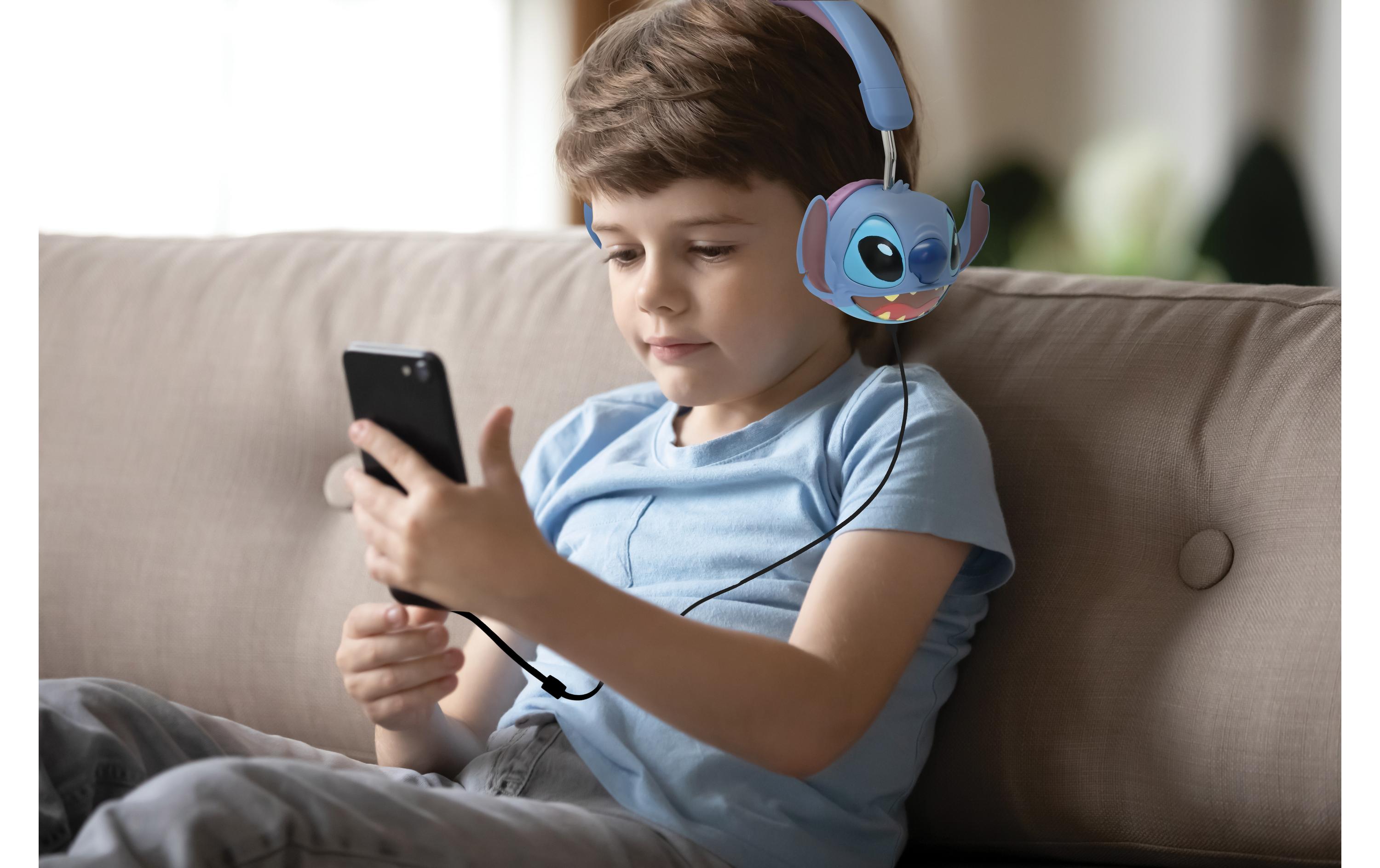 Kinderkopfhörer Stereo StitchZusammenklappbare, kabelgebundene Stereokopfhörer
