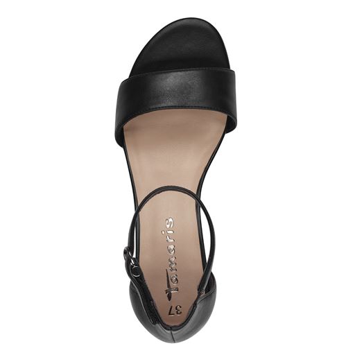 Tamaris Højhælede Sandaler, Black Matt, 39