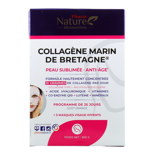Pharm Nature collagène marin de Bretagne - Anti âge, peau sublimée