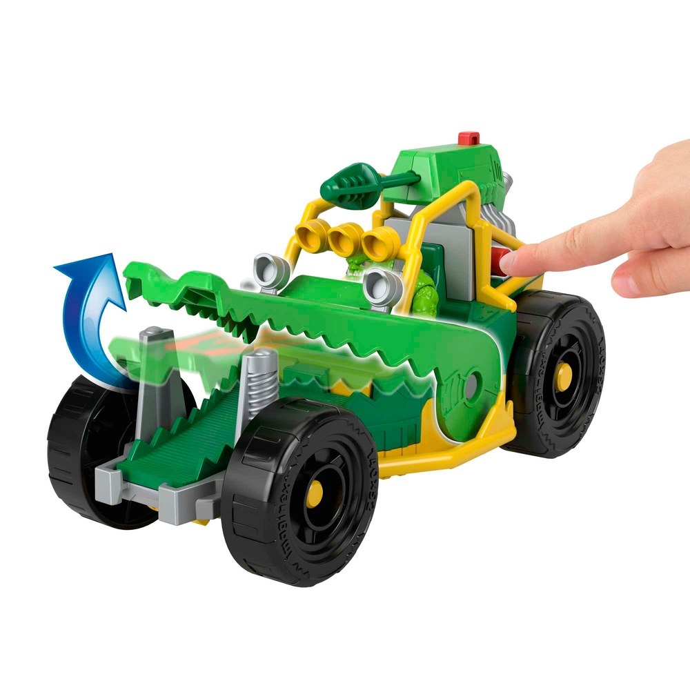 Imaginext DC Super Friends Killer Croc Figur & Spielzeugauto Buggy