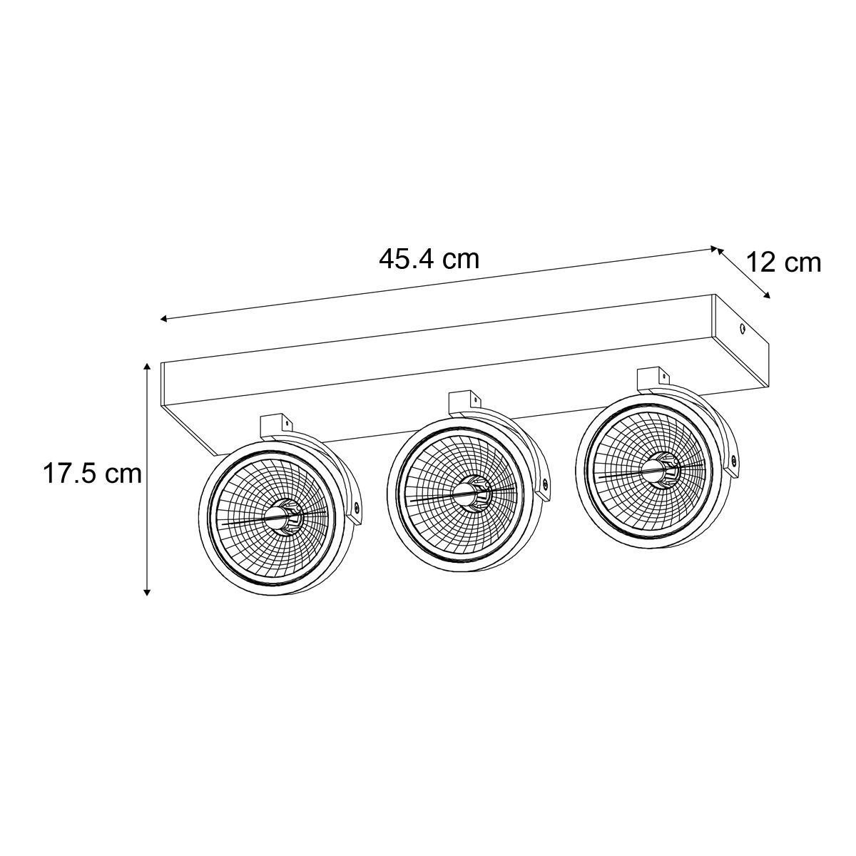 Moderne plafondspot beige G9 rond draai- en kantelbaar 3-lichts - Go