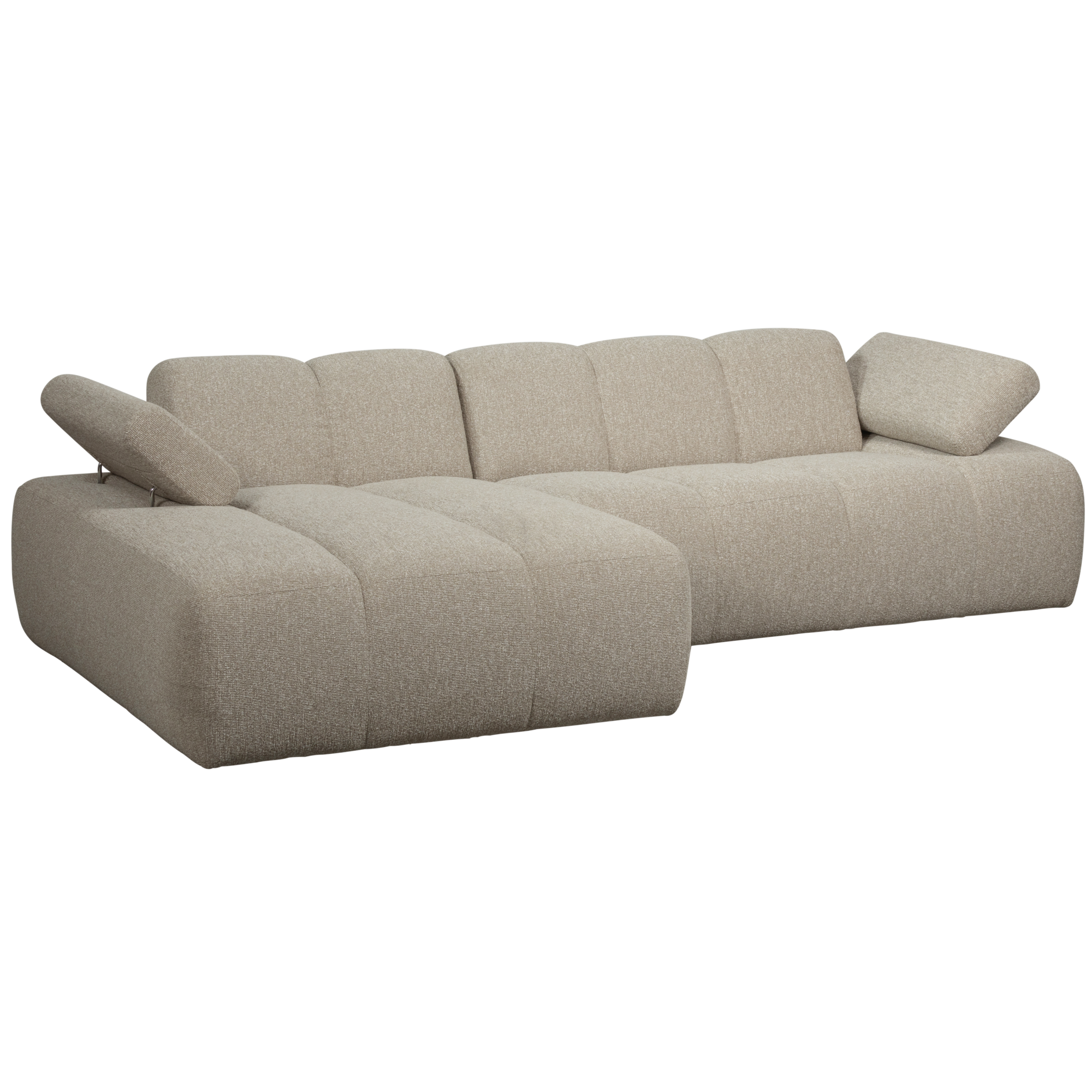 Mojo Chaise Longue - Bouclé - Beige Melange Mojo Chaise Longue - Links - Bouclé - Beige Melange