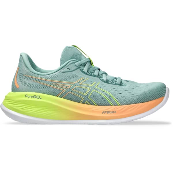 Chaussure running ASICS GEL-CUMULUS 26 PARIS W LIGHT CELADON/SAFETY YELLOW
