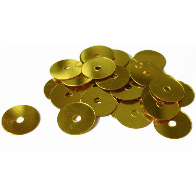 Sequin plat graine creative diam 6 mm boite brochable de  4000u coloris or