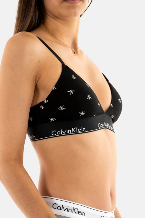 Brassieres calvin klein jeans lightly lined pcs black diamond logo print