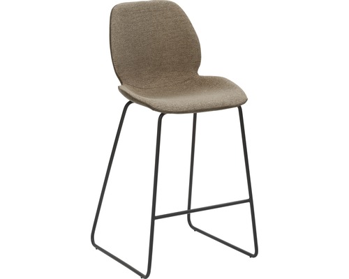 Barkruk Mayer zitmeubel mySOLO 1176 49 x 49 x 96 cm staal zwart/zwart + modder 1176-K3-528