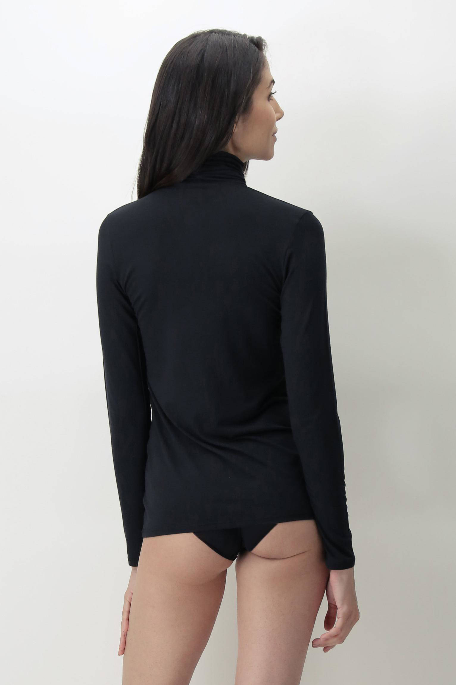 Oroblu ondershirt met kol zwart