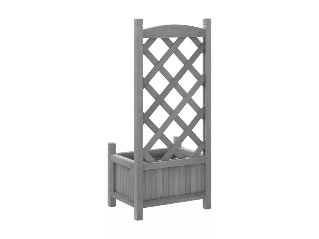 Jardinière bac lit surélevé bois marron 40 x 30 x 90 cm 02_0038323