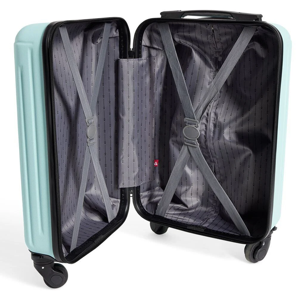 Valise cabine rigide trolley 4 roues amovibles 26L jaune