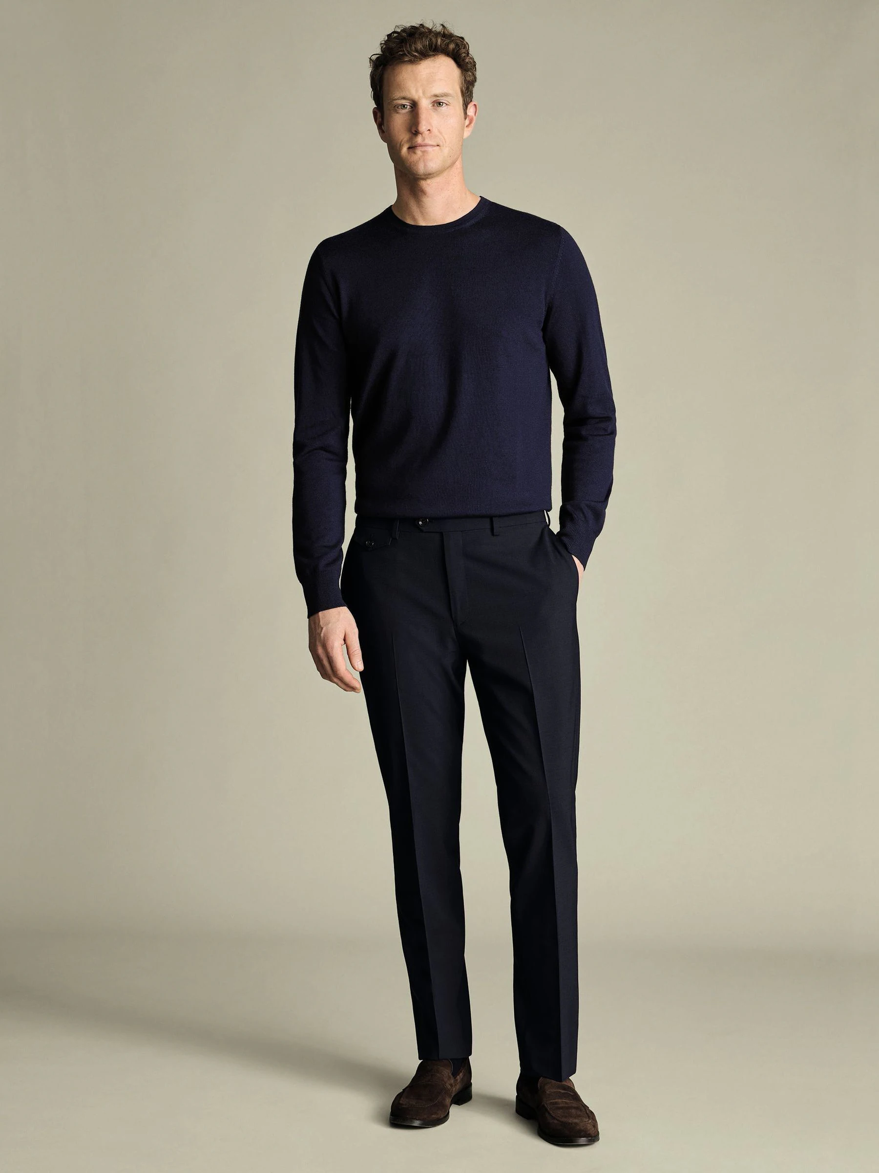 Charles Tyrwhitt - Nette wollen broek
