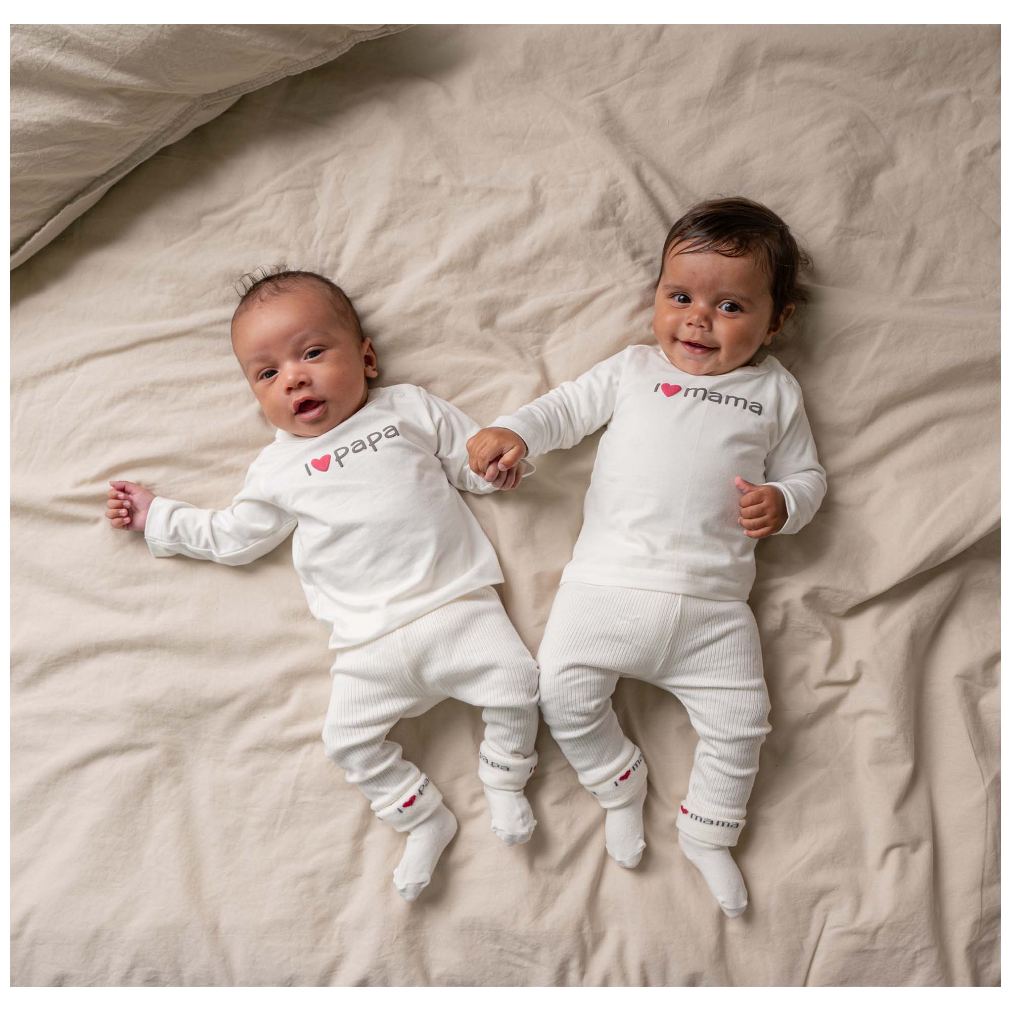 Prénatal newborn shirt mama lange mouwen tekst wit