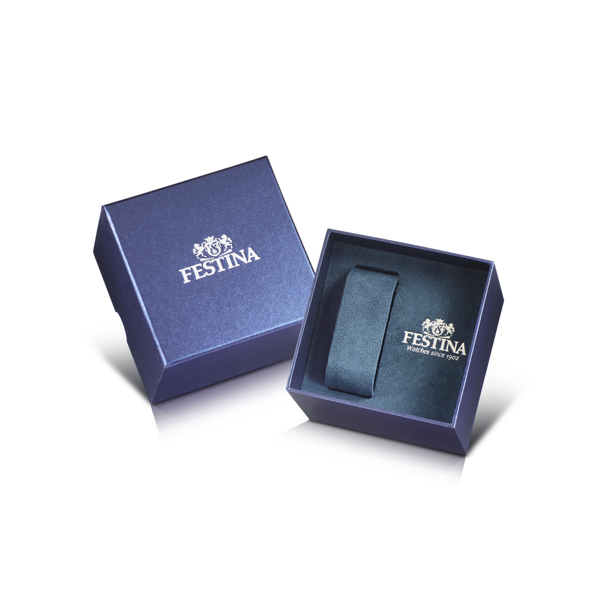 Montre Festina homme chronographe acier bracelet acier bleu